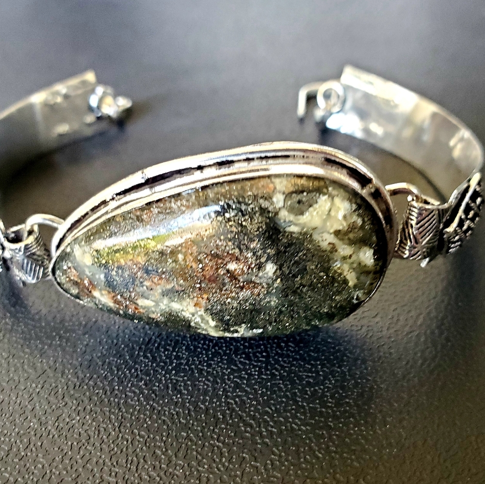 New Seraphinite Silver Bracelet.